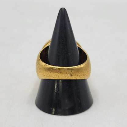 【中古品】【メンズ/レディース】 VERSACE ヴェルサーチ MEDUSA MOTIF RING メデューサ モチーフ リング イタリア製 指輪 アクセサリー 192-260710-ay-10-izu カラー：ゴールド 万代Net店