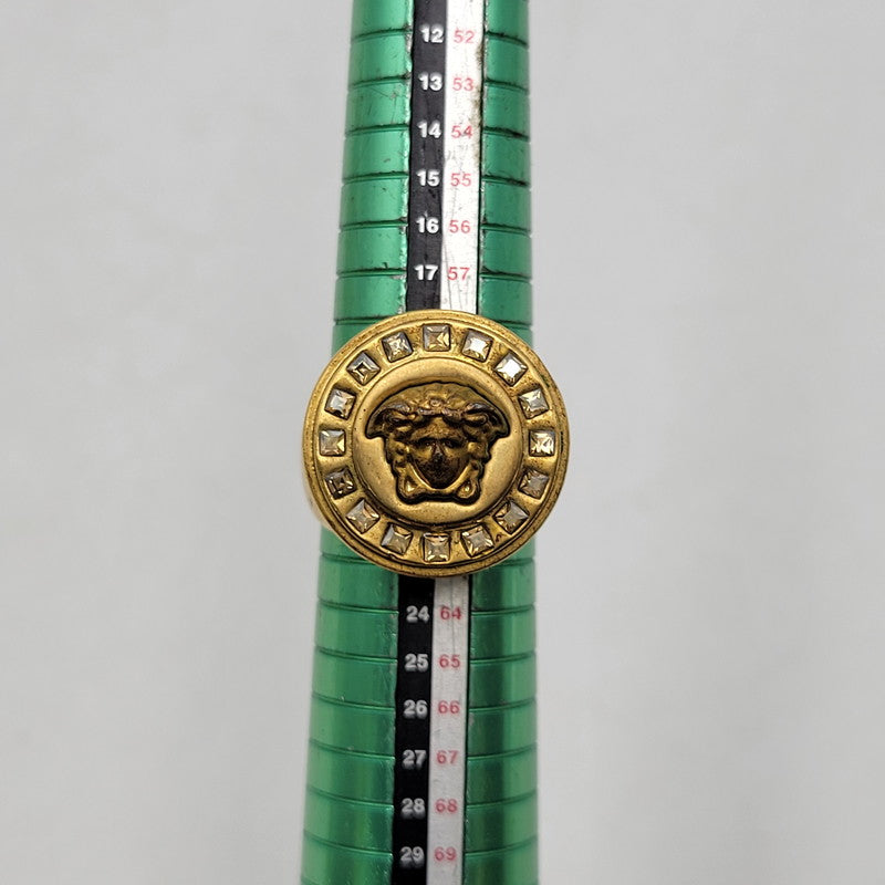 【中古品】【メンズ/レディース】 VERSACE ヴェルサーチ MEDUSA MOTIF RING メデューサ モチーフ リング イタリア製 指輪 アクセサリー 192-260710-ay-10-izu カラー：ゴールド 万代Net店