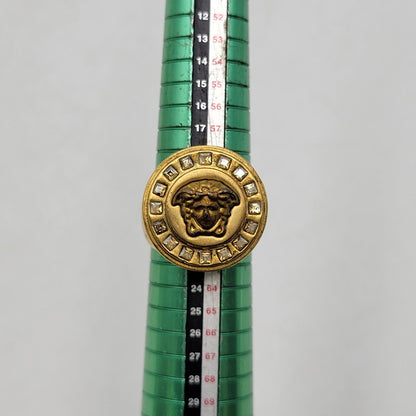 【中古品】【メンズ/レディース】 VERSACE ヴェルサーチ MEDUSA MOTIF RING メデューサ モチーフ リング イタリア製 指輪 アクセサリー 192-260710-ay-10-izu カラー：ゴールド 万代Net店