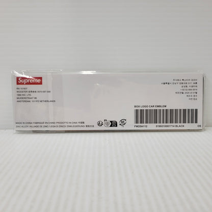 【中古美品】【メンズ/レディース】 Supreme シュプリーム 25FW BOX LOGO CAR EMBLEM ボックス ロゴ カー エンブレム 小物 208-260710-ay-02-izu カラー：ブラック 万代Net店