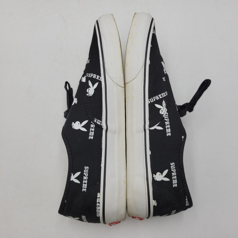 【中古品】【メンズ】 VANS バンズ × SUPREME シュプリーム × PLAYBOY プレイボーイ 14SS AUTHENTIC PRO VN-0Q0DD7M オーセンティック コラボ スニーカー シューズ 靴 162-260710-ay-04-izu サイズ：27.5cm カラー：ブラック 万代Net店