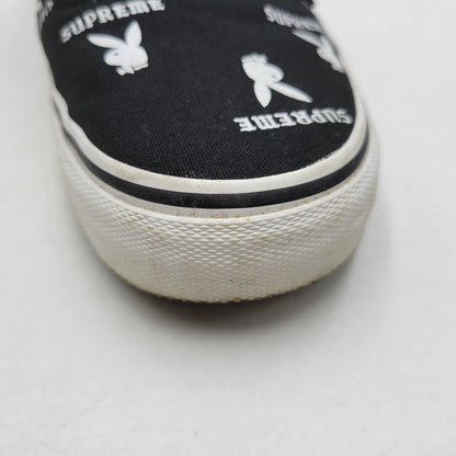 【中古品】【メンズ】 VANS バンズ × SUPREME シュプリーム × PLAYBOY プレイボーイ 14SS AUTHENTIC PRO VN-0Q0DD7M オーセンティック コラボ スニーカー シューズ 靴 162-260710-ay-04-izu サイズ：27.5cm カラー：ブラック 万代Net店