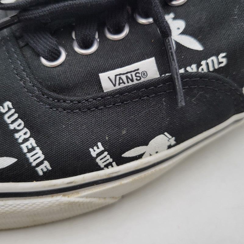 【中古品】【メンズ】 VANS バンズ × SUPREME シュプリーム × PLAYBOY プレイボーイ 14SS AUTHENTIC PRO VN-0Q0DD7M オーセンティック コラボ スニーカー シューズ 靴 162-260710-ay-04-izu サイズ：27.5cm カラー：ブラック 万代Net店