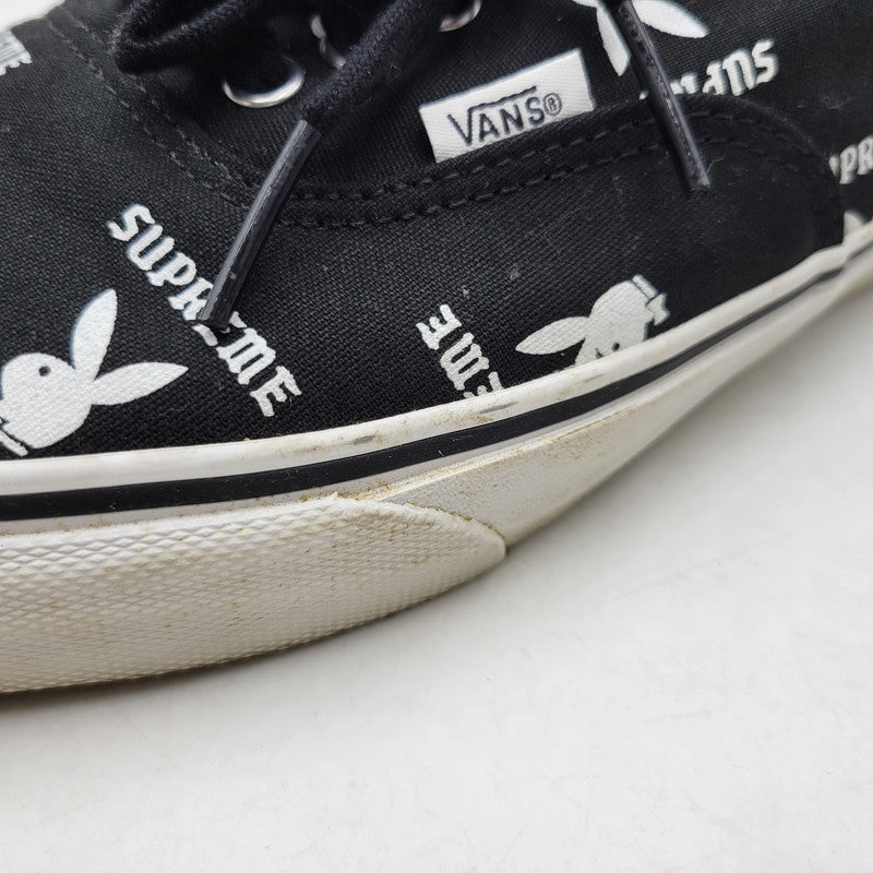 【中古品】【メンズ】 VANS バンズ × SUPREME シュプリーム × PLAYBOY プレイボーイ 14SS AUTHENTIC PRO VN-0Q0DD7M オーセンティック コラボ スニーカー シューズ 靴 162-260710-ay-04-izu サイズ：27.5cm カラー：ブラック 万代Net店