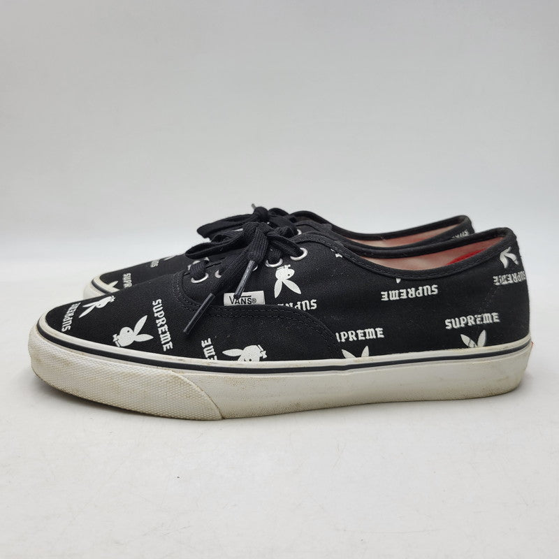 【中古品】【メンズ】 VANS バンズ × SUPREME シュプリーム × PLAYBOY プレイボーイ 14SS AUTHENTIC PRO VN-0Q0DD7M オーセンティック コラボ スニーカー シューズ 靴 162-260710-ay-04-izu サイズ：27.5cm カラー：ブラック 万代Net店
