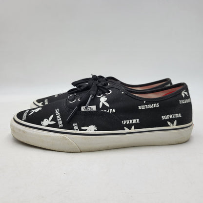 【中古品】【メンズ】 VANS バンズ × SUPREME シュプリーム × PLAYBOY プレイボーイ 14SS AUTHENTIC PRO VN-0Q0DD7M オーセンティック コラボ スニーカー シューズ 靴 162-260710-ay-04-izu サイズ：27.5cm カラー：ブラック 万代Net店