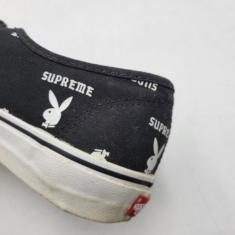 【中古品】【メンズ】 VANS バンズ × SUPREME シュプリーム × PLAYBOY プレイボーイ 14SS AUTHENTIC PRO VN-0Q0DD7M オーセンティック コラボ スニーカー シューズ 靴 162-260710-ay-04-izu サイズ：27.5cm カラー：ブラック 万代Net店