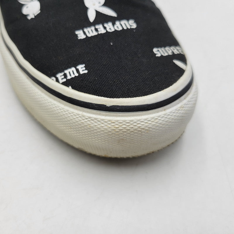 【中古品】【メンズ】 VANS バンズ × SUPREME シュプリーム × PLAYBOY プレイボーイ 14SS AUTHENTIC PRO VN-0Q0DD7M オーセンティック コラボ スニーカー シューズ 靴 162-260710-ay-04-izu サイズ：27.5cm カラー：ブラック 万代Net店