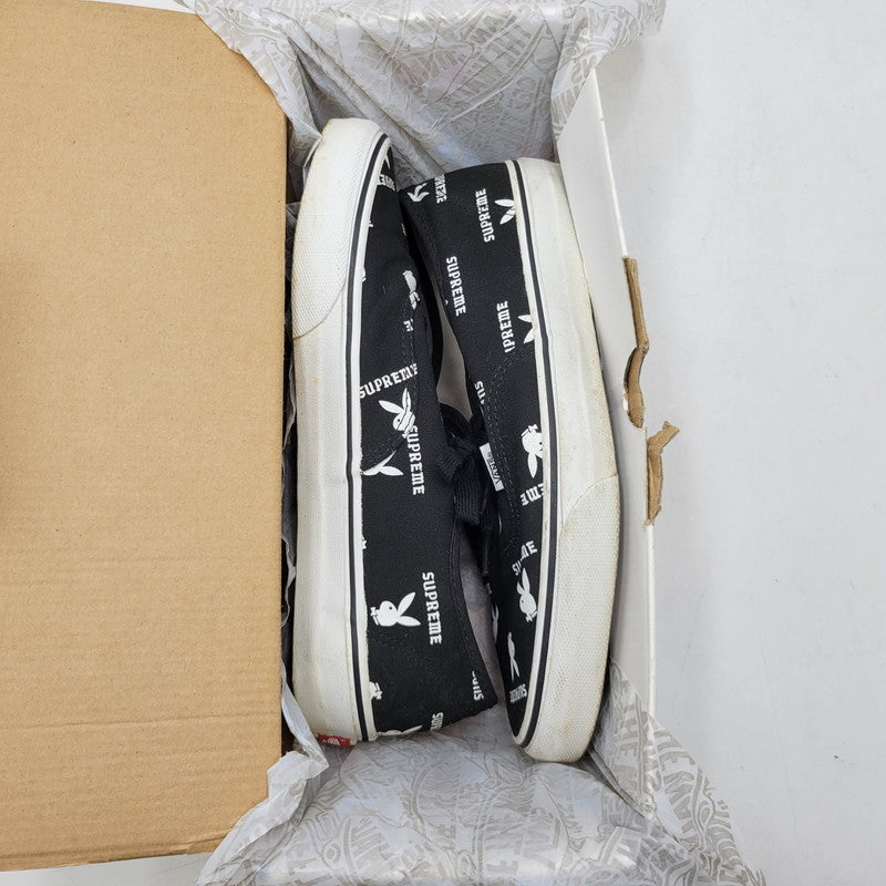 【中古品】【メンズ】 VANS バンズ × SUPREME シュプリーム × PLAYBOY プレイボーイ 14SS AUTHENTIC PRO VN-0Q0DD7M オーセンティック コラボ スニーカー シューズ 靴 162-260710-ay-04-izu サイズ：27.5cm カラー：ブラック 万代Net店