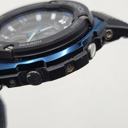 【中古品】【メンズ/レディース】 G-SHOCK ジーショック SOLAR ANALOG WATCH GST-W300G ソーラー アナログ ウォッチ 腕時計 196-260710-ay-07-izu サイズ：55.9 × 49.3 × 15.3 mm カラー：ブラック×ブルー 万代Net店