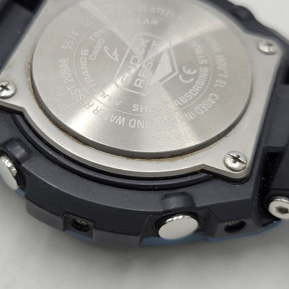【中古品】【メンズ/レディース】 G-SHOCK ジーショック SOLAR ANALOG WATCH GST-W300G ソーラー アナログ ウォッチ 腕時計 196-260710-ay-07-izu サイズ：55.9 × 49.3 × 15.3 mm カラー：ブラック×ブルー 万代Net店