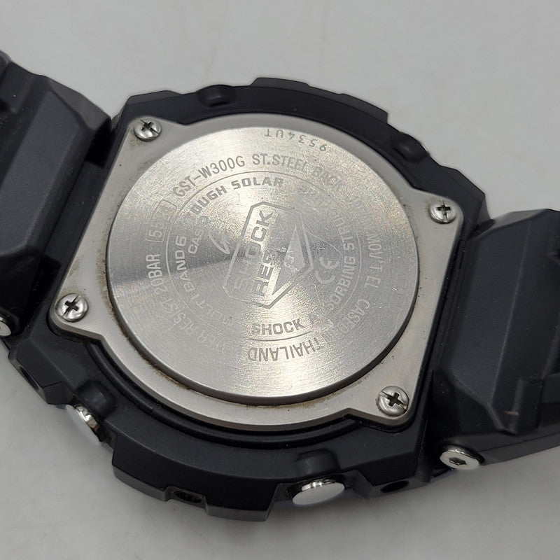【中古品】【メンズ/レディース】 G-SHOCK ジーショック SOLAR ANALOG WATCH GST-W300G ソーラー アナログ ウォッチ 腕時計 196-260710-ay-07-izu サイズ：55.9 × 49.3 × 15.3 mm カラー：ブラック×ブルー 万代Net店