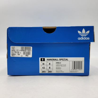 【中古品】【メンズ】 adidas アディダス HANDBALL SPEZIAL IF8913 ハンドボール スペツィアル スニーカー シューズ 靴 161-260715-as-16-izu サイズ：26.5cm カラー：CGREEN/FTWWHT/GUM4 万代Net店