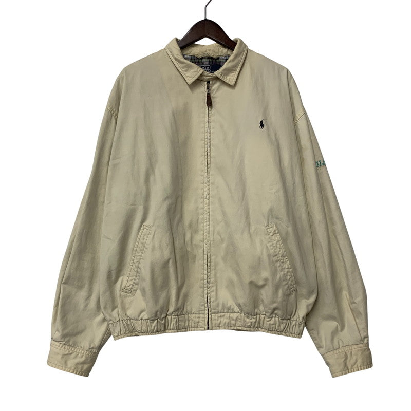【中古品】【メンズ】 POLO BY RALPH LAUREN ポロバイラルフローレン チンストラップ CHECKLINER SWING TOP チェックライナー スウィング トップ アウター 146-260711-cs-04-izu サイズ：L カラー：アイボリー 万代Net店