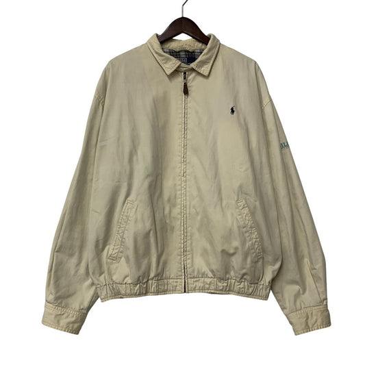 【中古品】【メンズ】 POLO BY RALPH LAUREN ポロバイラルフローレン チンストラップ CHECKLINER SWING TOP チェックライナー スウィング トップ アウター 146-260711-cs-04-izu サイズ：L カラー：アイボリー 万代Net店