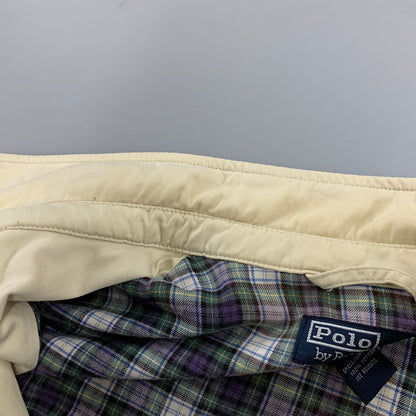 【中古品】【メンズ】 POLO BY RALPH LAUREN ポロバイラルフローレン チンストラップ CHECKLINER SWING TOP チェックライナー スウィング トップ アウター 146-260711-cs-04-izu サイズ：L カラー：アイボリー 万代Net店