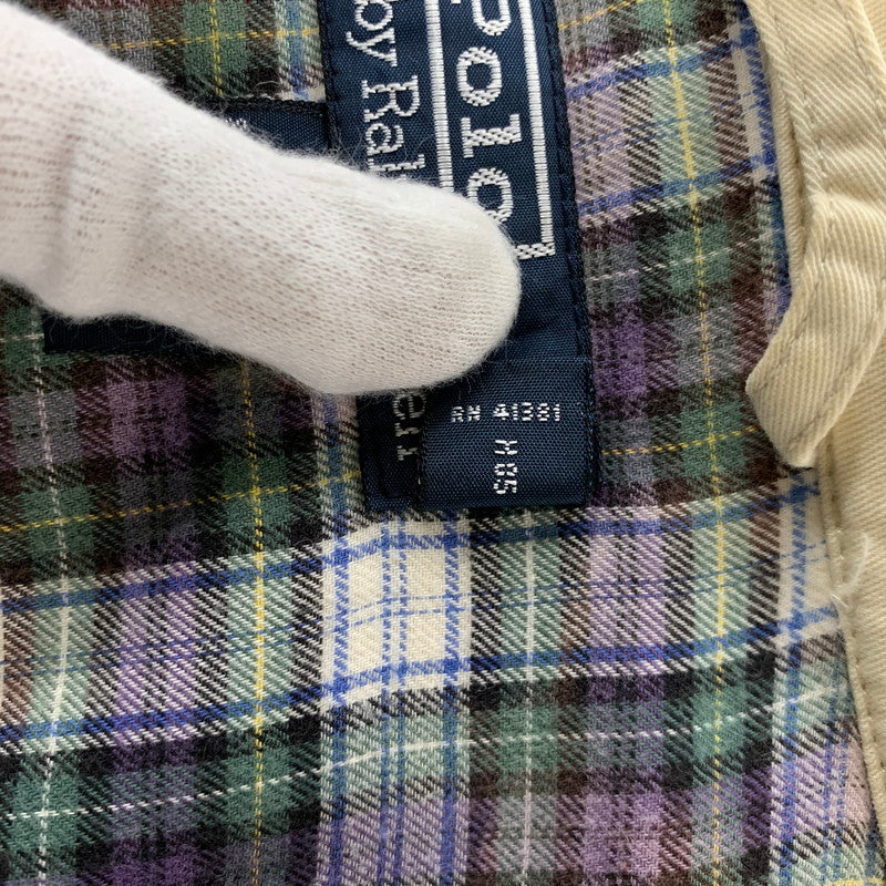 【中古品】【メンズ】 POLO BY RALPH LAUREN ポロバイラルフローレン チンストラップ CHECKLINER SWING TOP チェックライナー スウィング トップ アウター 146-260711-cs-04-izu サイズ：L カラー：アイボリー 万代Net店