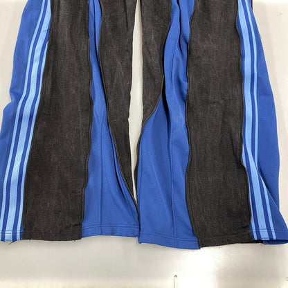 【中古品】【メンズ】 USED REMAKE TRACK DENIM PANTS リメイク トラック パンツ ボトムス ズボン 157-260710-cs-01-izu カラー：ブラック×ブルー 万代Net店