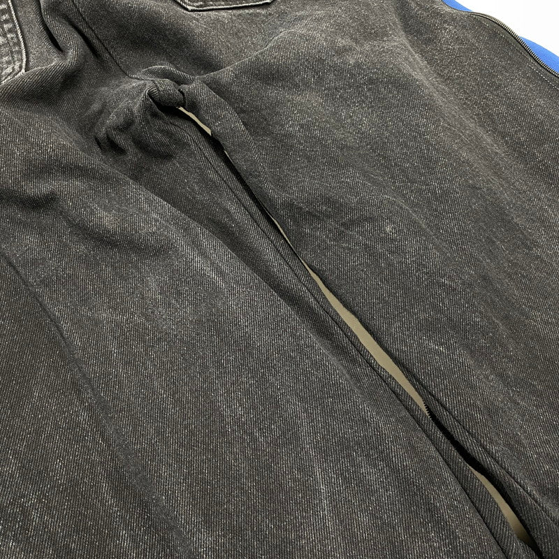 【中古品】【メンズ】 USED REMAKE TRACK DENIM PANTS リメイク トラック パンツ ボトムス ズボン 157-260710-cs-01-izu カラー：ブラック×ブルー 万代Net店