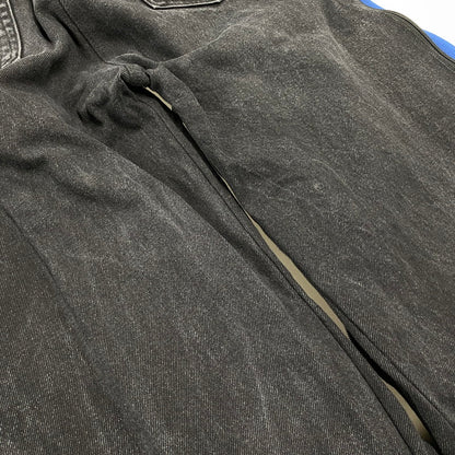 【中古品】【メンズ】 USED REMAKE TRACK DENIM PANTS リメイク トラック パンツ ボトムス ズボン 157-260710-cs-01-izu カラー：ブラック×ブルー 万代Net店