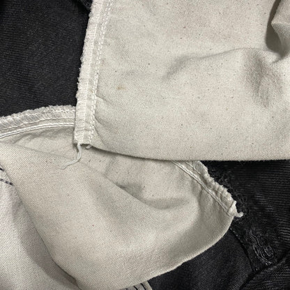 【中古品】【メンズ】 USED REMAKE TRACK DENIM PANTS リメイク トラック パンツ ボトムス ズボン 157-260710-cs-01-izu カラー：ブラック×ブルー 万代Net店