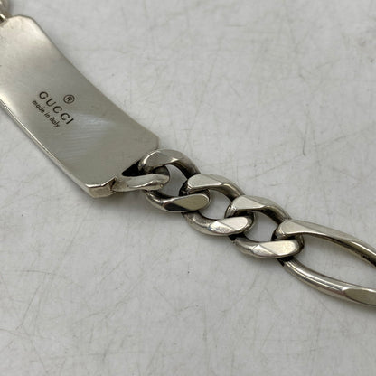 【中古品】【メンズ/レディース】 GUCCI グッチ GG BEE ENGRAVED BRACELET チェーンブレスレット アクセサリー 182-260711-as-15-izu カラー：シルバー 万代Net店