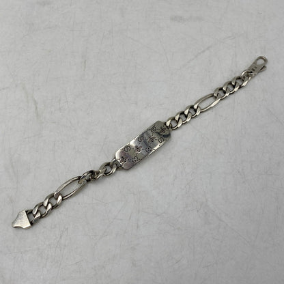 【中古品】【メンズ/レディース】 GUCCI グッチ GG BEE ENGRAVED BRACELET チェーンブレスレット アクセサリー 182-260711-as-15-izu カラー：シルバー 万代Net店