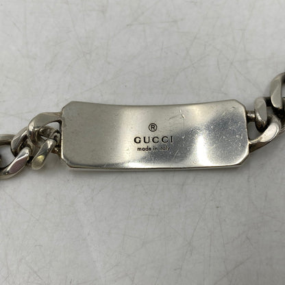 【中古品】【メンズ/レディース】 GUCCI グッチ GG BEE ENGRAVED BRACELET チェーンブレスレット アクセサリー 182-260711-as-15-izu カラー：シルバー 万代Net店