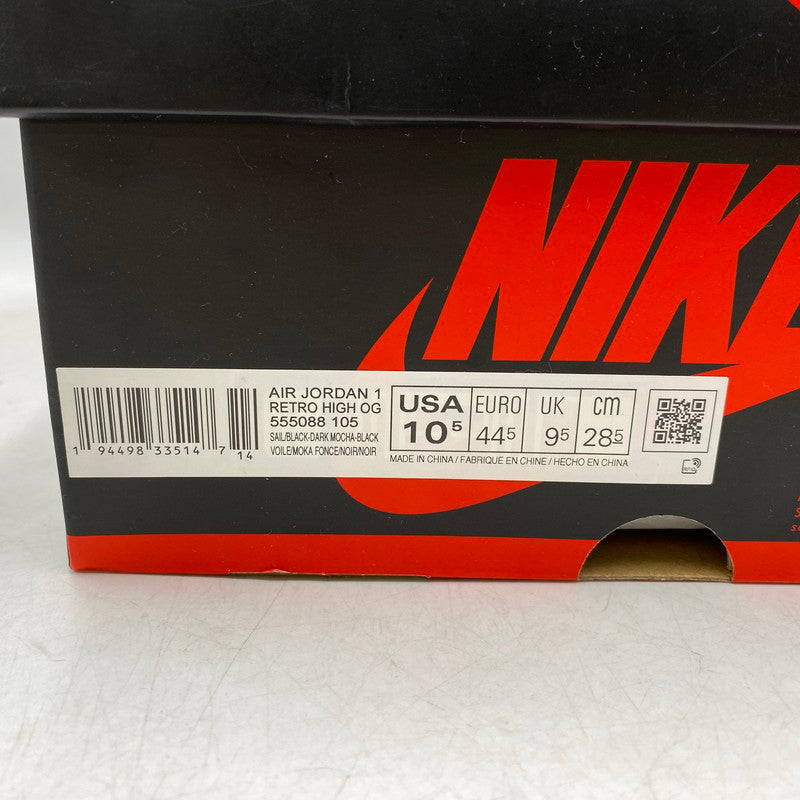 【中古品】【メンズ】 NIKE ナイキ AIR JORDAN 1 RETRO HIGH OG 555088-105 エア ジョーダン 1 レトロ ハイ OG スニーカー 靴 160-260711-as-10-izu サイズ：28.5cm カラー：SAIL/BLACK-DARK MOCHA-BLACK 万代Net店