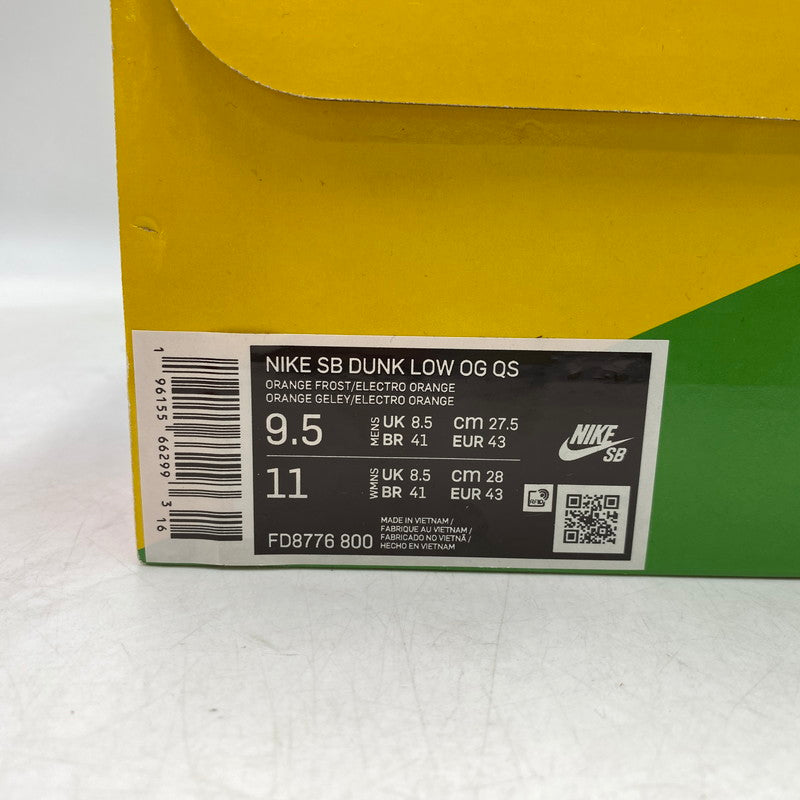 【中古美品】【メンズ】 NIKE SB ナイキエスビー × CONCEPTS コンセプツ DUNK LOW OG QS FD8776-800 ダンク ロー OG QS スニーカー 靴 160-260711-as-09-izu サイズ：27.5cm カラー：ORANGE FROST/ELECTRO ORANGE 万代Net店