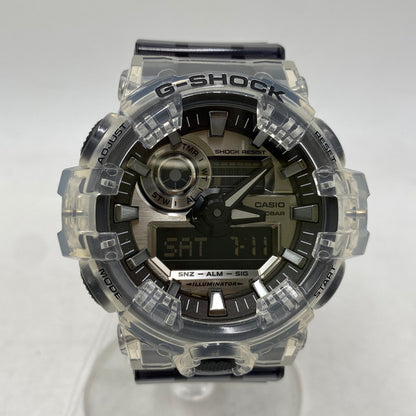 【中古美品】【メンズ/レディース】 G-SHOCK ジーショック DIGITAL ANALOG WATCH GA-700SK-1A デジタル アナログ 腕時計 196-260711-as-19-izu カラー：クリア×クリアブラック 万代Net店