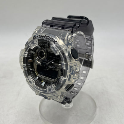 【中古美品】【メンズ/レディース】 G-SHOCK ジーショック DIGITAL ANALOG WATCH GA-700SK-1A デジタル アナログ 腕時計 196-260711-as-19-izu カラー：クリア×クリアブラック 万代Net店