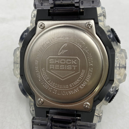 【中古美品】【メンズ/レディース】 G-SHOCK ジーショック DIGITAL ANALOG WATCH GA-700SK-1A デジタル アナログ 腕時計 196-260711-as-19-izu カラー：クリア×クリアブラック 万代Net店