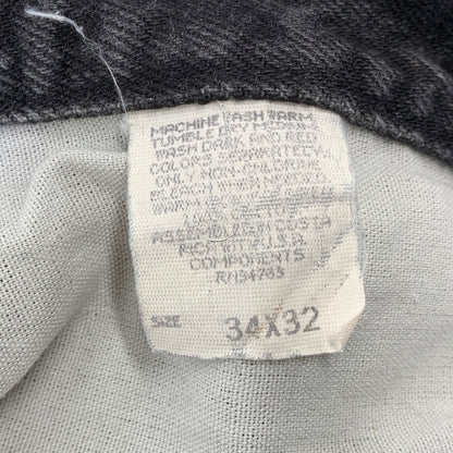 【中古品】【メンズ】 LEE リー 先染め DENIM PANTS デニム パンツ ボトムス 157-260716-kh-01-izu サイズ：34×32 カラー：ブラック 万代Net店