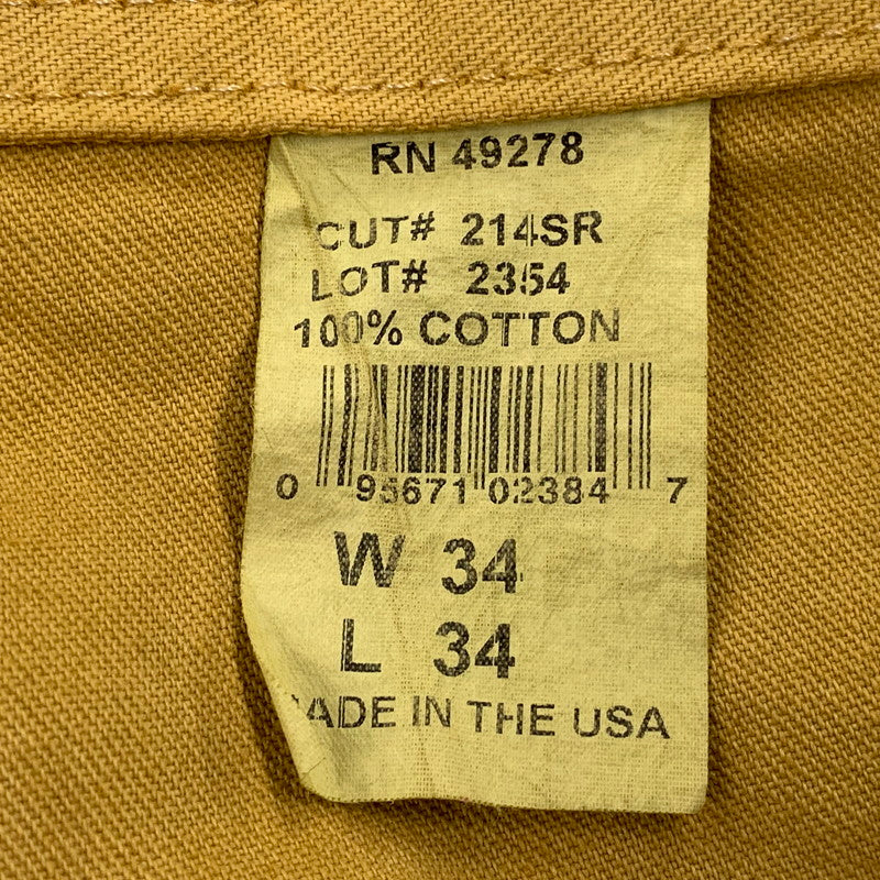 【現状渡し品】【メンズ】 STAN RAY スタンレイ USA製 PAINTER PANTS ペインター パンツ ボトムス 157-260716-kh-06-izu サイズ：34×34 カラー：イエロー系 万代Net店