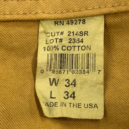 【現状渡し品】【メンズ】 STAN RAY スタンレイ USA製 PAINTER PANTS ペインター パンツ ボトムス 157-260716-kh-06-izu サイズ：34×34 カラー：イエロー系 万代Net店