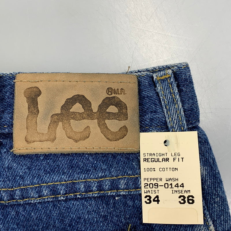 【中古品】【メンズ】 LEE リー 209-0144 RIDERS USA製 PEPPER WASH REGULAR FIT STRAIGHT LEG DENIM PANTS ストレート レッグ デニム パンツ 157-260716-kh-08-izu サイズ：34×36 カラー：インディゴ 万代Net店