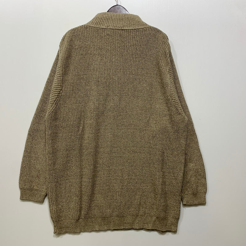 【中古品】【メンズ】 EDDIE BAUER エディー・バウアー USA製 アクリル混 HALF ZIP KNIT SWEATER ハーフ ジップ ニット セーター トップス 146-260716-kh-12-izu サイズ：XL カラー：ベージュ 万代Net店