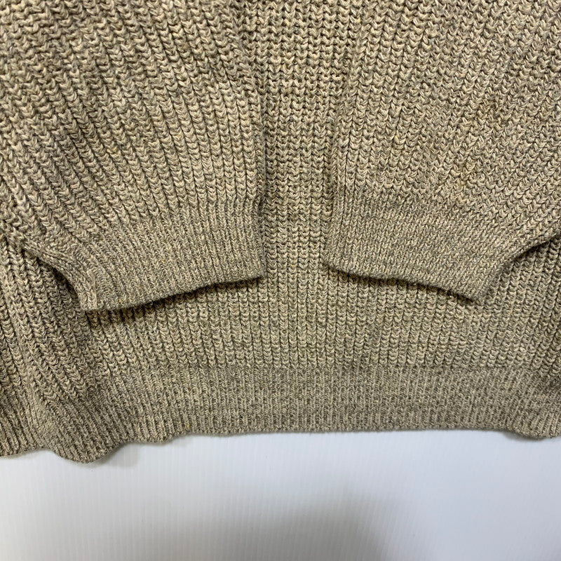 【中古品】【メンズ】 EDDIE BAUER エディー・バウアー USA製 アクリル混 HALF ZIP KNIT SWEATER ハーフ ジップ ニット セーター トップス 146-260716-kh-12-izu サイズ：XL カラー：ベージュ 万代Net店