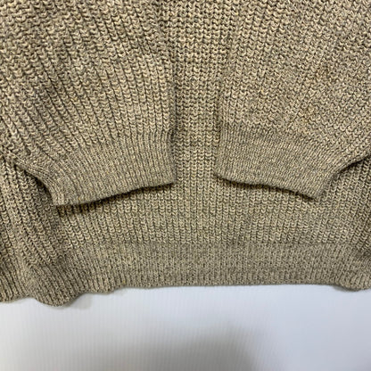 【中古品】【メンズ】 EDDIE BAUER エディー・バウアー USA製 アクリル混 HALF ZIP KNIT SWEATER ハーフ ジップ ニット セーター トップス 146-260716-kh-12-izu サイズ：XL カラー：ベージュ 万代Net店