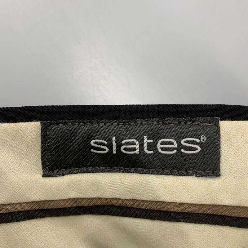 【中古品】【メンズ】 SLATES スレイツ 10881-2158 SLACKS PANTS スラックス パンツ ボトムス 157-260716-kh-07-izu サイズ：34×30 カラー：ブラック 万代Net店