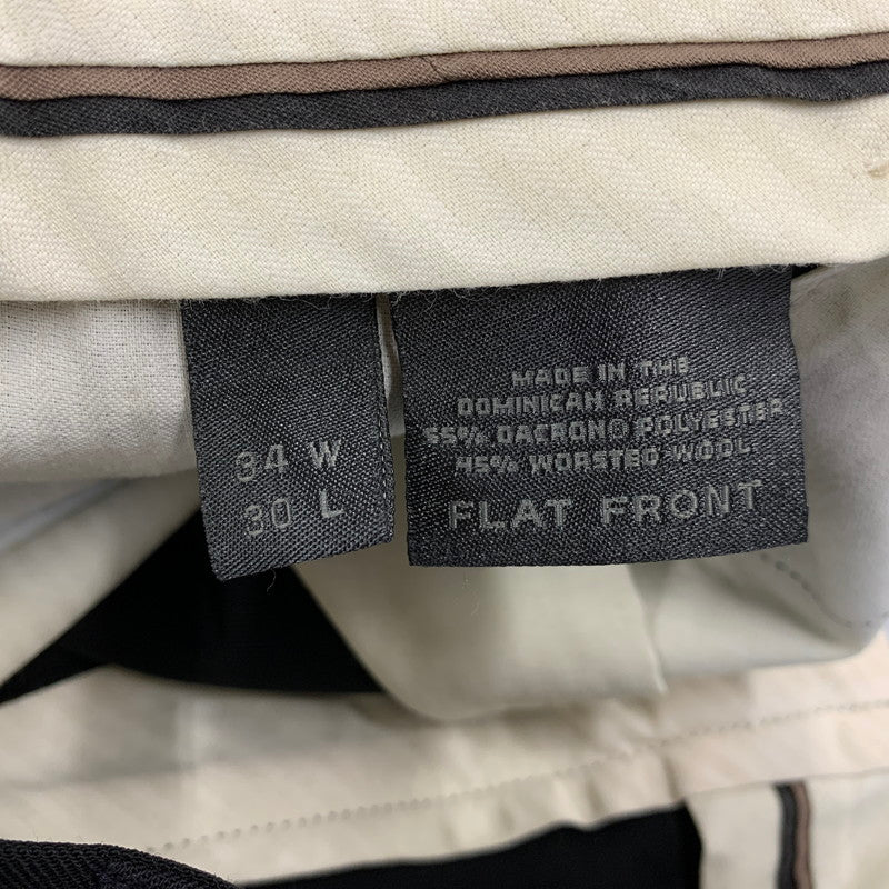 【中古品】【メンズ】 SLATES スレイツ 10881-2158 SLACKS PANTS スラックス パンツ ボトムス 157-260716-kh-07-izu サイズ：34×30 カラー：ブラック 万代Net店