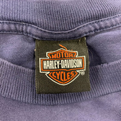 【中古品】【メンズ】 HARLEY-DAVIDSON ハーレーダビッドソン USA製 c2008 FT.LAUDERDALE FLORIDA SS TEE ショートスリーブ Tシャツ トップス 146-260715-kh-06-izu サイズ：XL カラー：ネイビー 万代Net店