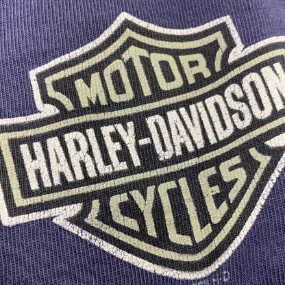 【中古品】【メンズ】 HARLEY-DAVIDSON ハーレーダビッドソン USA製 c2008 FT.LAUDERDALE FLORIDA SS TEE ショートスリーブ Tシャツ トップス 146-260715-kh-06-izu サイズ：XL カラー：ネイビー 万代Net店