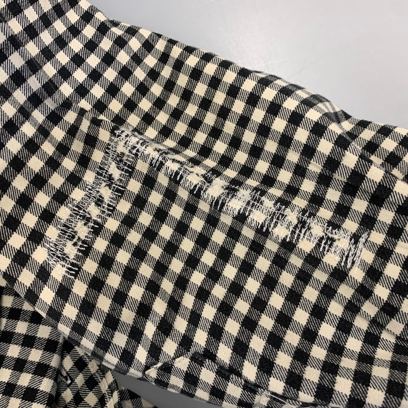 【中古品】【メンズ】 RALPH LAUREN ラルフローレン CLASSIC FIT GINGHAM CHECK L S SHIRT クラシック フィット ギンガムチェック ロングスリーブ シャツ 長袖 トップス 146-260728-ay-08-izu サイズ：L カラー：ブラック×ホワイト 万代Net店