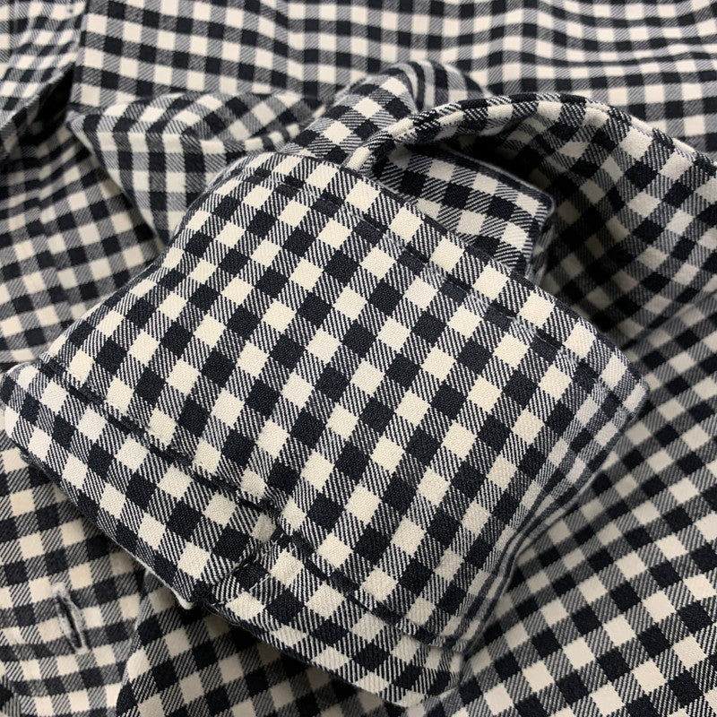 【中古品】【メンズ】 RALPH LAUREN ラルフローレン CLASSIC FIT GINGHAM CHECK L S SHIRT クラシック フィット ギンガムチェック ロングスリーブ シャツ 長袖 トップス 146-260728-ay-08-izu サイズ：L カラー：ブラック×ホワイト 万代Net店