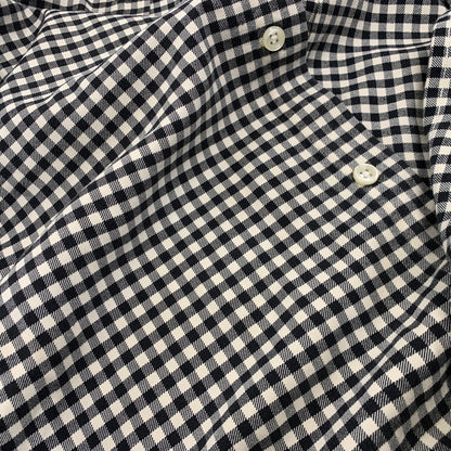 【中古品】【メンズ】 RALPH LAUREN ラルフローレン CLASSIC FIT GINGHAM CHECK L S SHIRT クラシック フィット ギンガムチェック ロングスリーブ シャツ 長袖 トップス 146-260728-ay-08-izu サイズ：L カラー：ブラック×ホワイト 万代Net店