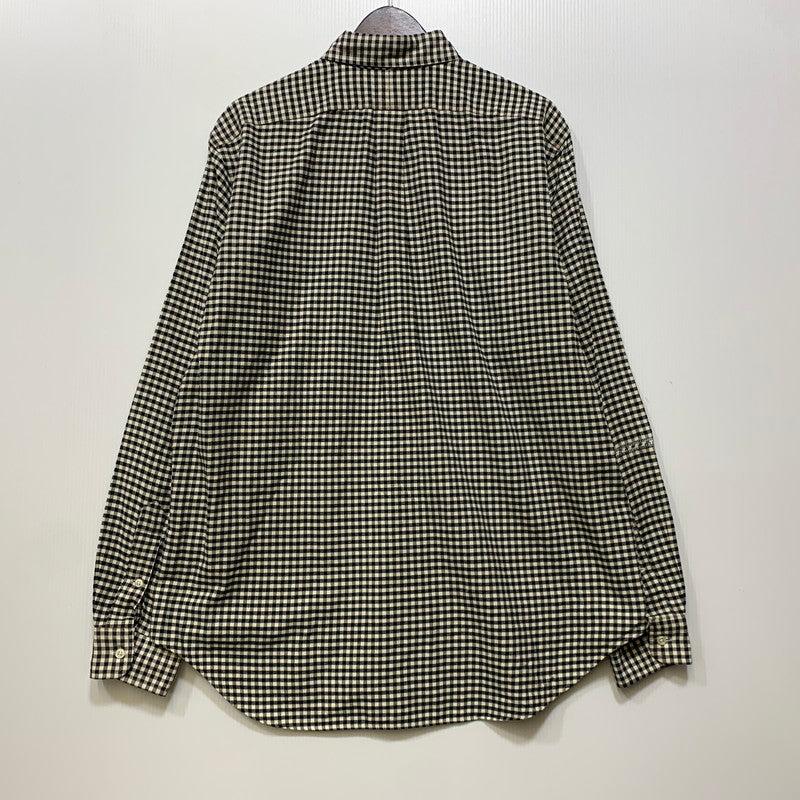 【中古品】【メンズ】 RALPH LAUREN ラルフローレン CLASSIC FIT GINGHAM CHECK L S SHIRT クラシック フィット ギンガムチェック ロングスリーブ シャツ 長袖 トップス 146-260728-ay-08-izu サイズ：L カラー：ブラック×ホワイト 万代Net店