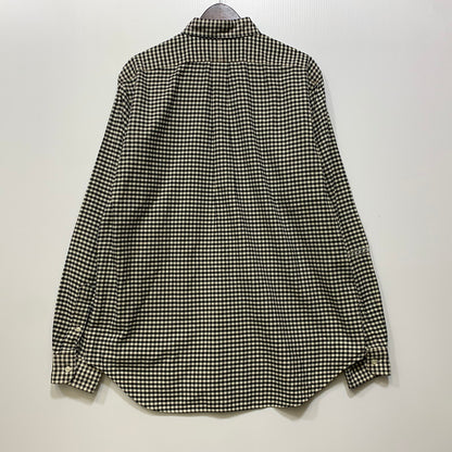 【中古品】【メンズ】 RALPH LAUREN ラルフローレン CLASSIC FIT GINGHAM CHECK L S SHIRT クラシック フィット ギンガムチェック ロングスリーブ シャツ 長袖 トップス 146-260728-ay-08-izu サイズ：L カラー：ブラック×ホワイト 万代Net店