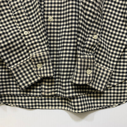 【中古品】【メンズ】 RALPH LAUREN ラルフローレン CLASSIC FIT GINGHAM CHECK L S SHIRT クラシック フィット ギンガムチェック ロングスリーブ シャツ 長袖 トップス 146-260728-ay-08-izu サイズ：L カラー：ブラック×ホワイト 万代Net店